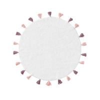 KINDERTEPPICH waschbar Malu Rosa ø 120 cm rund - Rosa, Naturmaterialien/Textil (120/120cm) - Lytte