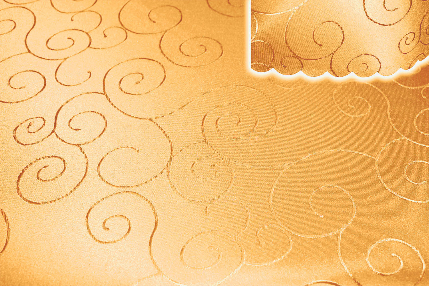TISCHDECKE 110/180 cm Ornamente Gelb - Gelb, Textil (110/180cm) - TiborTex