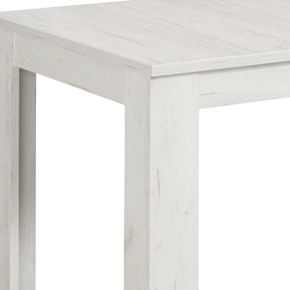 ESSTISCH in Holzwerkstoff 160-200/90/76 cm ausziehbar - Weiß, Holz (90/160/76cm) - Homestyle4u