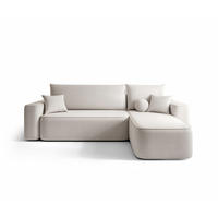 ECKSOFA mit Schlaffunktion SENNO Curio 02 Rechts - Creme, Textil (250/150cm) - Bedante