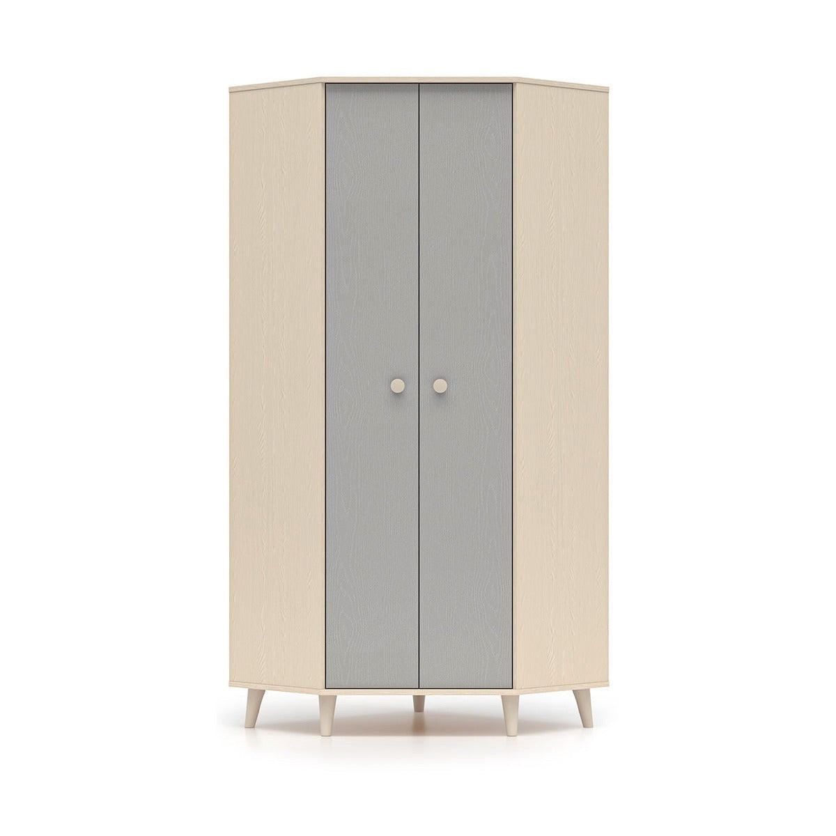 hi-markt Kleiderschrank Grau 80x190x80 cm