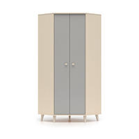 KLEIDERSCHRANK – 80 cm – Mevel – Grau - Grau, Holzwerkstoff (80/190/80cm) - hi-markt
