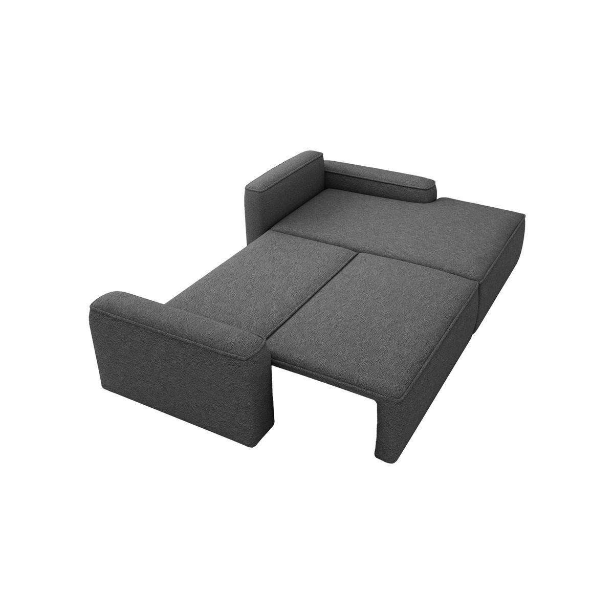 ECKSOFA OTATTI mit Schlaffunktion, Graphit - Dunkelgrau, Textil (245/160cm) - Fedve