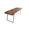 ESSTISCH HAVANNA - Silberfarben/Nussbaumfarben, Holz/Metall (100/200/77cm) - SAM