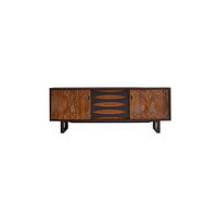SIDEBOARD Frida Braun aus Mahagoni - Braun, Holz (205/76/52cm) - Tikamoon