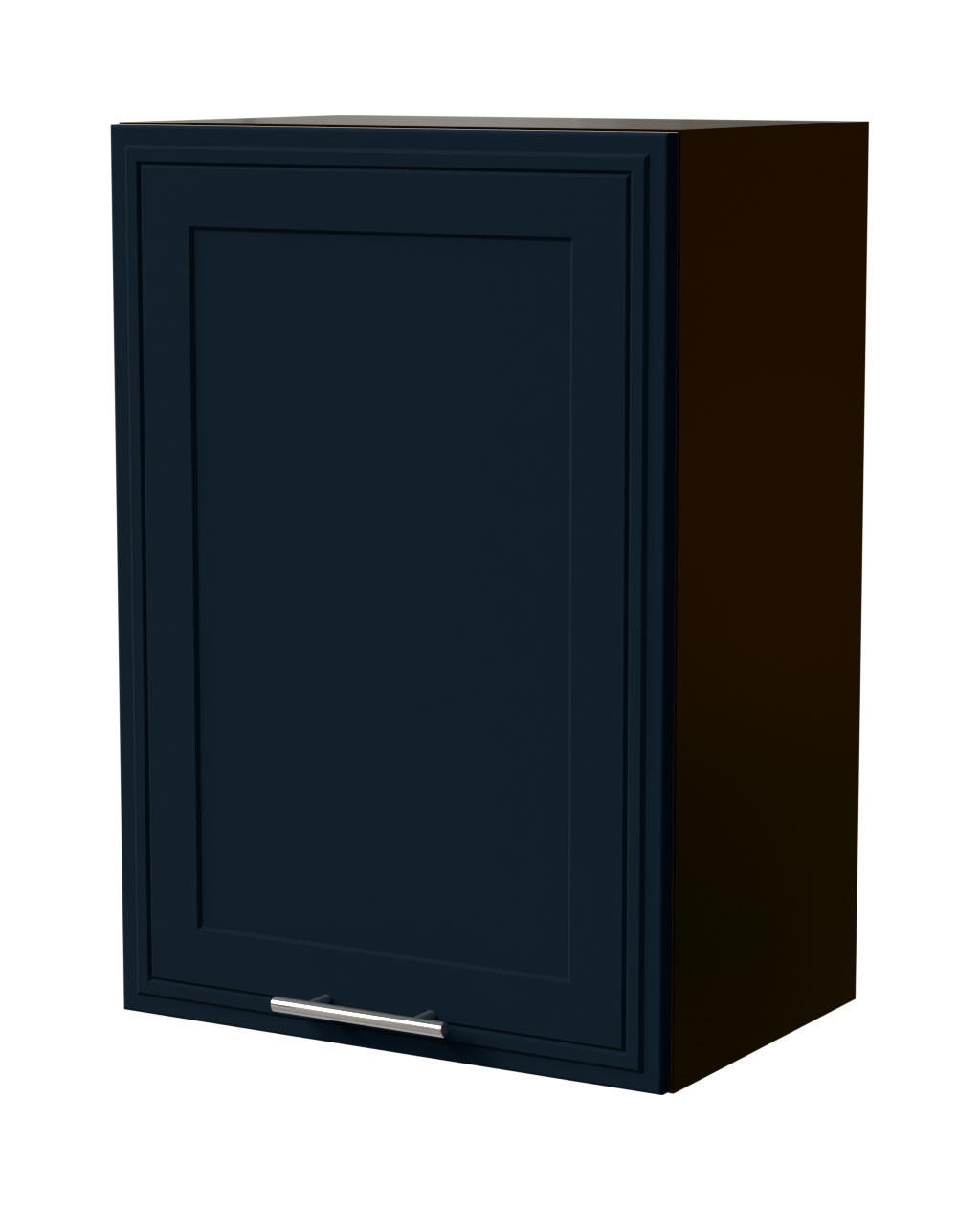 HÄNGESCHRANK Salo W2/50 Lava / Indigo Matt 50 / 32,5 / 72cm - Dunkelgrau/Dunkelblau, Holz/Holzwerkstoff (50/72/32.5cm) - Feldmann-Wohnen