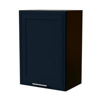 HÄNGESCHRANK Salo W2/50 Lava / Indigo Matt 50 / 32,5 / 72cm - Dunkelgrau/Dunkelblau, Holz/Holzwerkstoff (50/72/32.5cm) - Feldmann-Wohnen