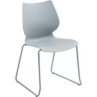 BESUCHERSTUHL Kunststoff Grau - Grau, Kunststoff/Metall (47/86/50cm) - CLP