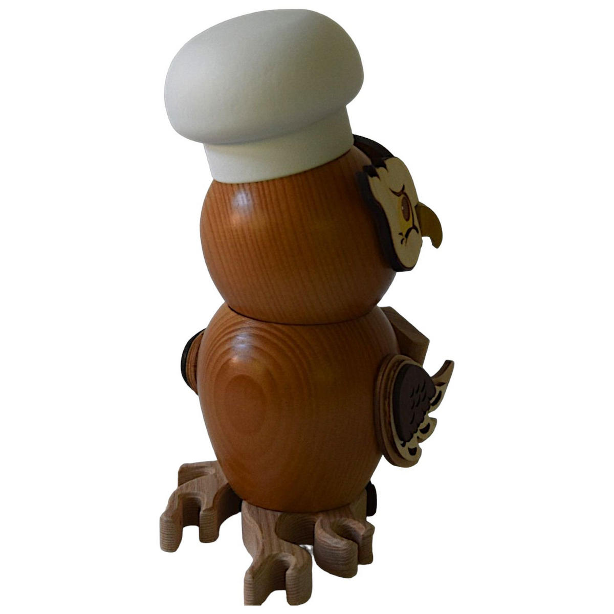 RAUCHFIGUR Eule Koch 15 cm - Multicolor, Holz (10/15/10cm)