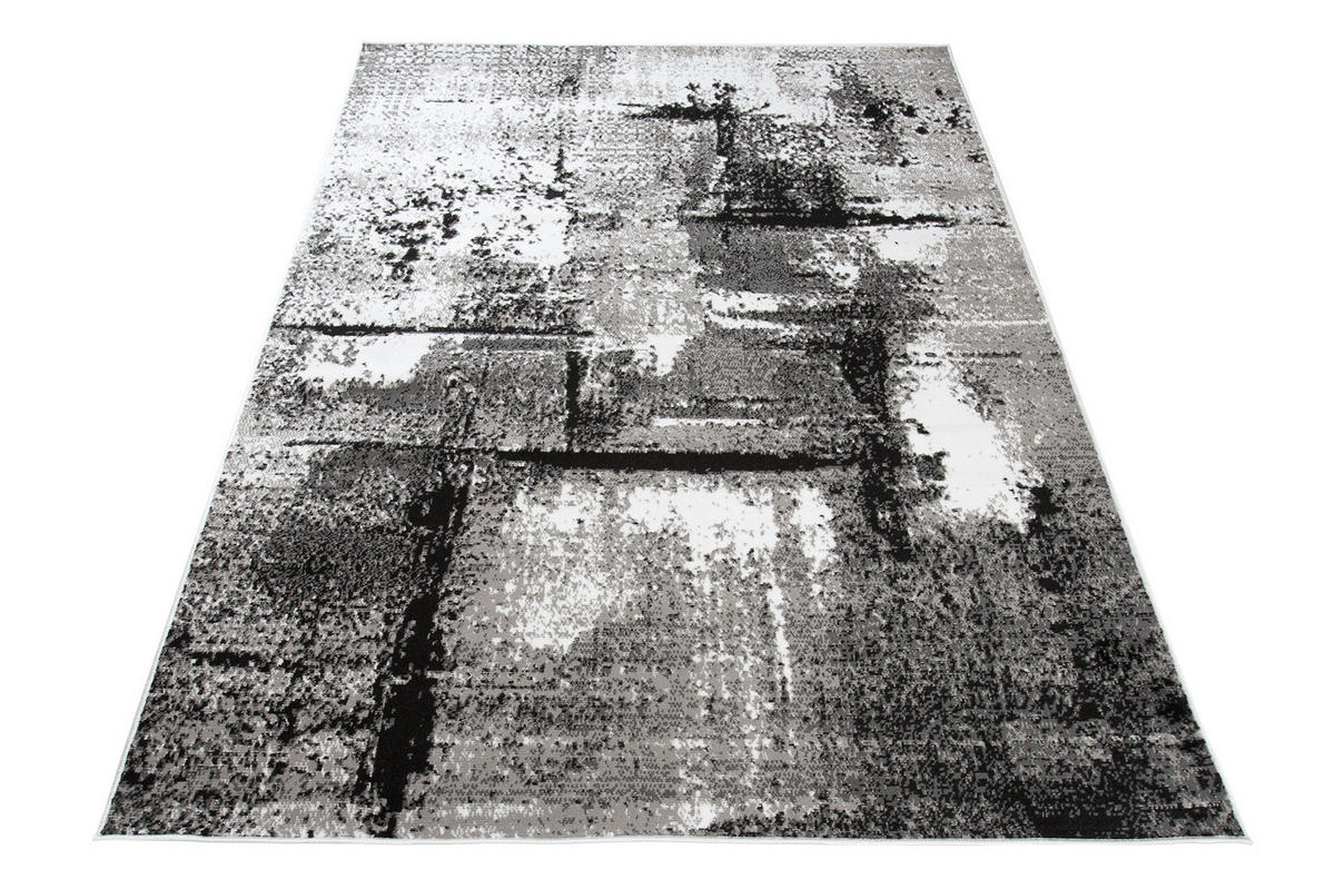 TEPPICH MAYA Dunkelgrau Meliert Streifen Splash 250/300 cm - Dunkelgrau, Textil (250/300cm) - Tapiso