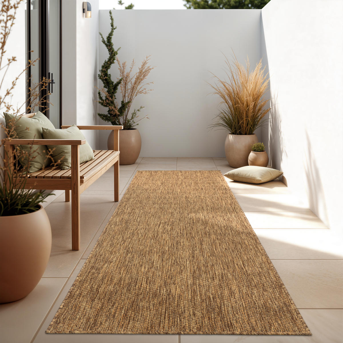 OUTDOORTEPPICH 60/100 cm Venedig 165 - Braun, Textil (60/100cm) - Paco Home