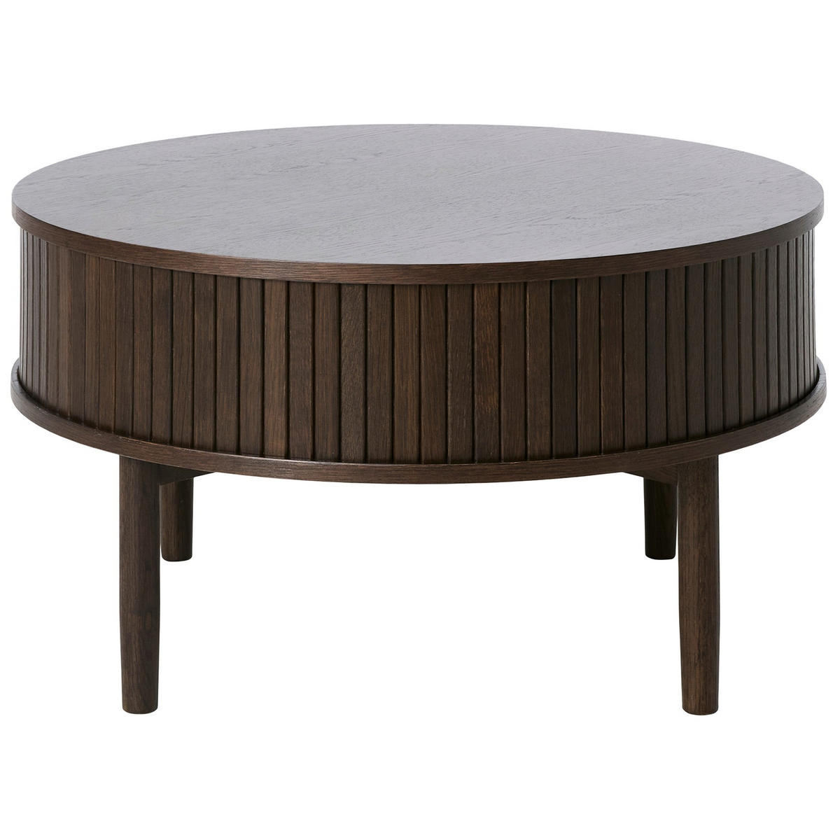 KONFERENČNÍ stolek Meta, tmavý dub, 85 cm - tmavě hnědá, dřevo/kompozitní dřevo (85/85/45cm) - Selsey