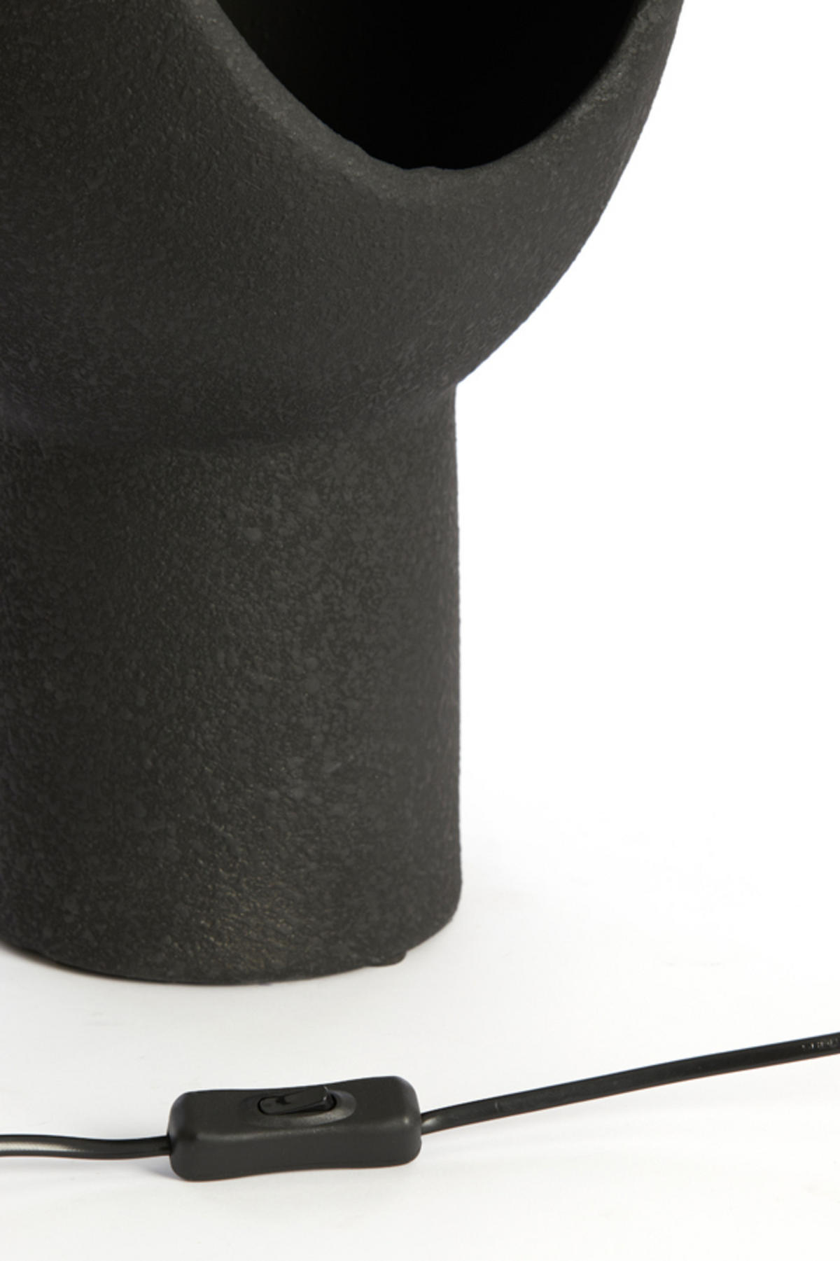 TISCHLAMPE Mönch Schwarz 25/25/46 cm - Schwarz, Keramik (25/25/46cm) - Light & Living