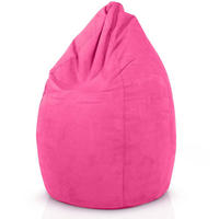 SITZSACK "Drop" 60x60x90cm - 220L - Pink, Textil (60/90/60cm) - Green Bean