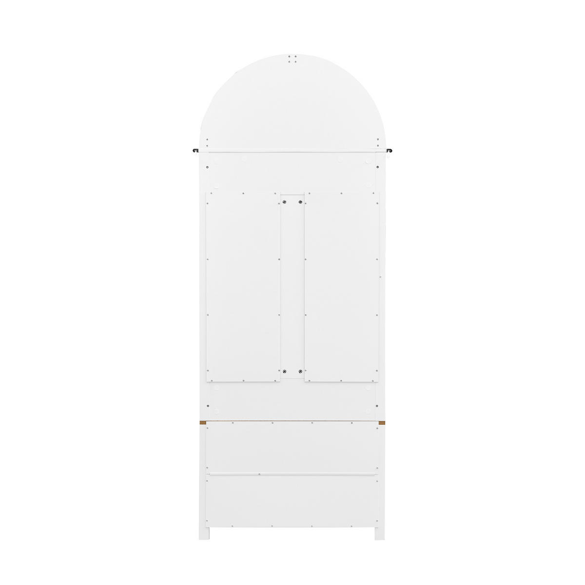 GARDEROBENSCHRANK Schuhregal Haken Ablage MDF Eisen modern - Weiß, Holzwerkstoff (35/195/75cm) - FLIEKS