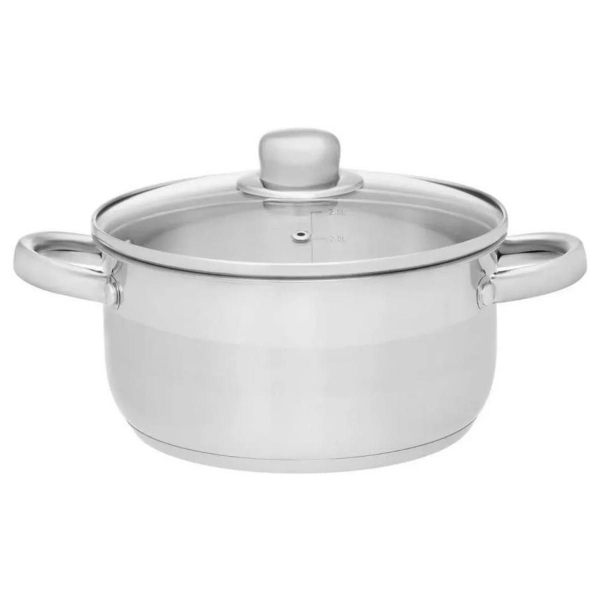 KOCHGESCHIRR Starterset 6-tlg mit Topf 20 cm, Pfanne 26 cm und Küchenzubehör - Schwarz/Weiß, Kunststoff/Metall (34.5/20/26cm) - JUNG