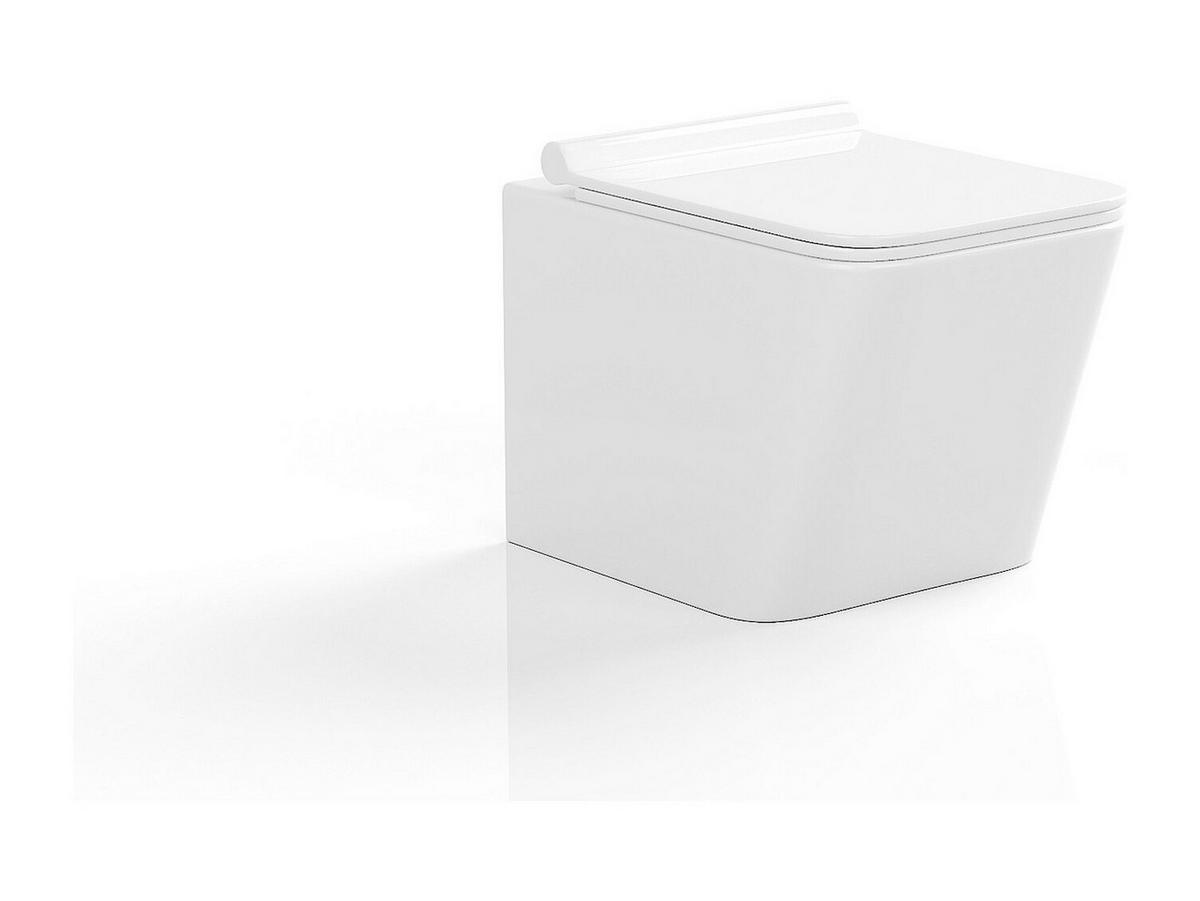 HÄNGE WC - 35.5 cm x 51.5 cm - keramik - weiß Clemona - Weiß, Keramik (35.5/34/51.5cm) - Vente-Unique