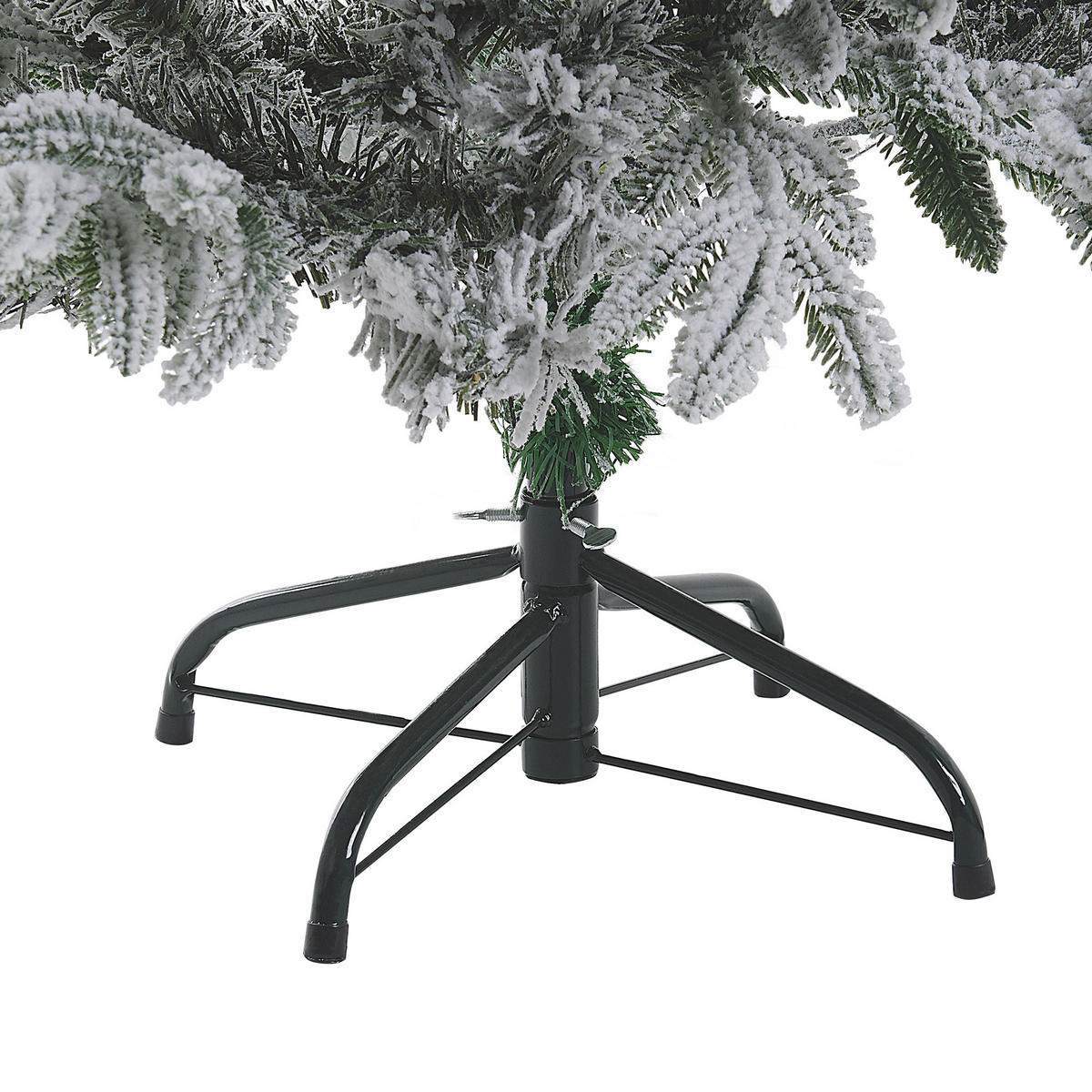 WEIHNACHTSBAUM 120 cm Weiß Foraker - Weiß, Kunststoff (120cm) - Beliani