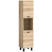 BADSCHRANK Boston/Tampa Bad in Eiche Sonoma Nachbildung - modernes Design - B/H/T: 30x125x29 cm - Sonoma Eiche, Holzwerkstoff (30/125/29cm)