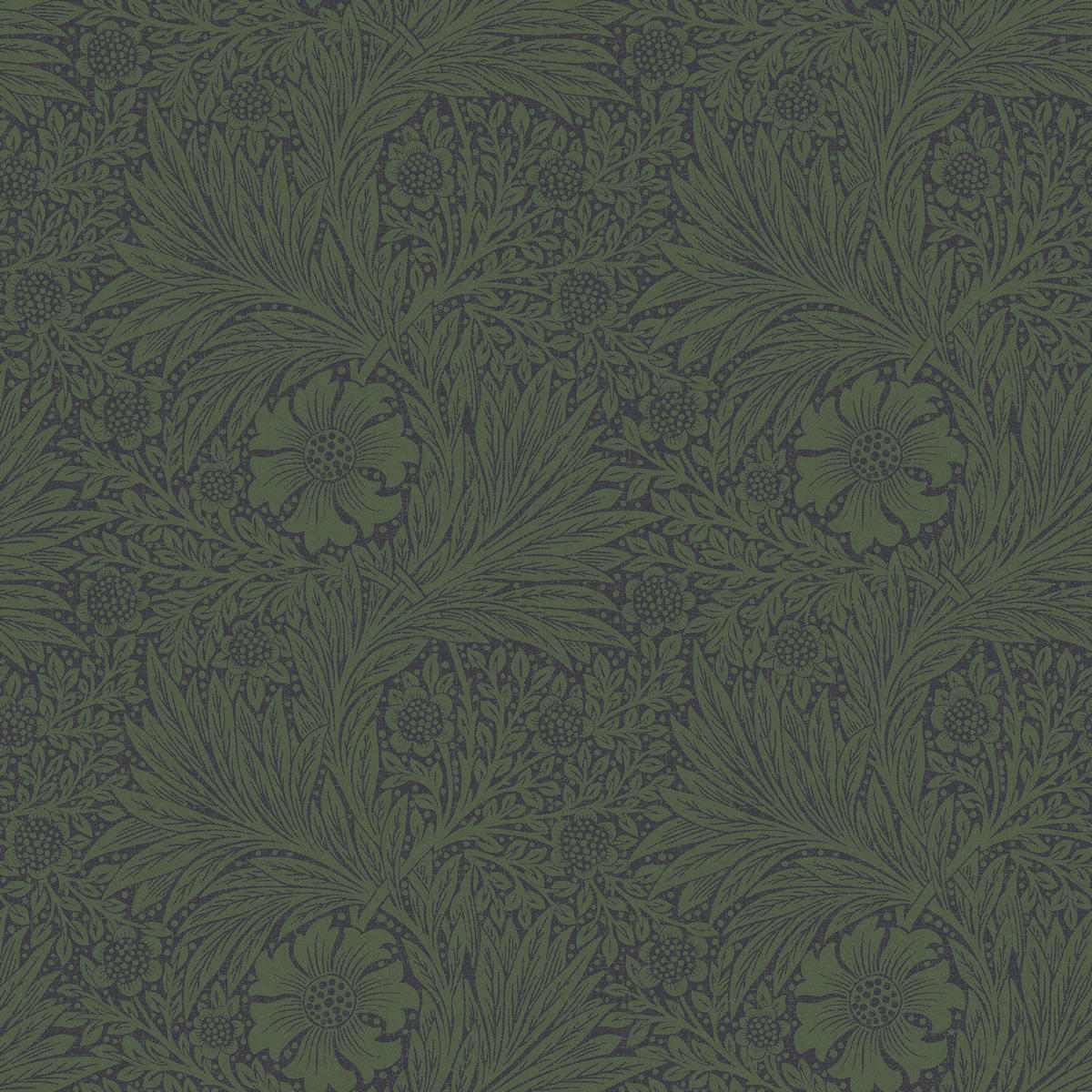 VLIESTAPETE Tapete Ringelblume Faserig Grün - Grün, Papier/Kunststoff (52/1000cm) - Graham & Brown