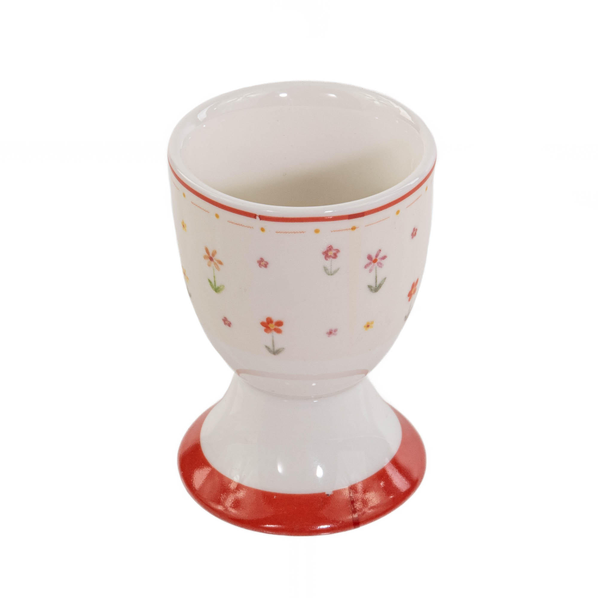 EIERBECHER Blümi Ø 5 cm - Rot, Keramik (5/7/5cm) - Boltze Home