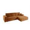 ECKSOFA Corunia In Poso - Rotbraun, Holzwerkstoff/Textil (294/185cm) - Fun Möbel