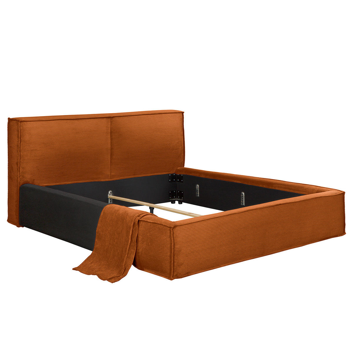 WECHSELBEZUG für Polsterbett - Orange, Textil (160/200cm) - home24