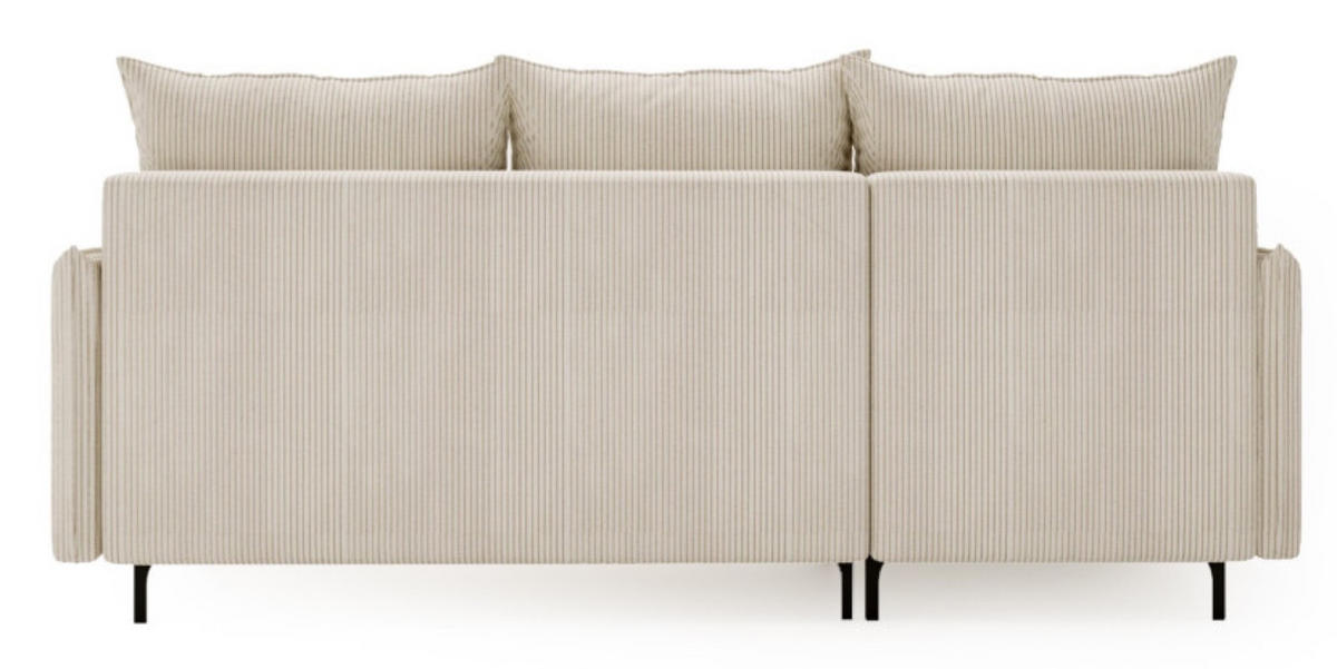 ECKSOFA Beige LEA L Sztruksowy Links - Beige, Textil (213/168cm) - Sepro Meble