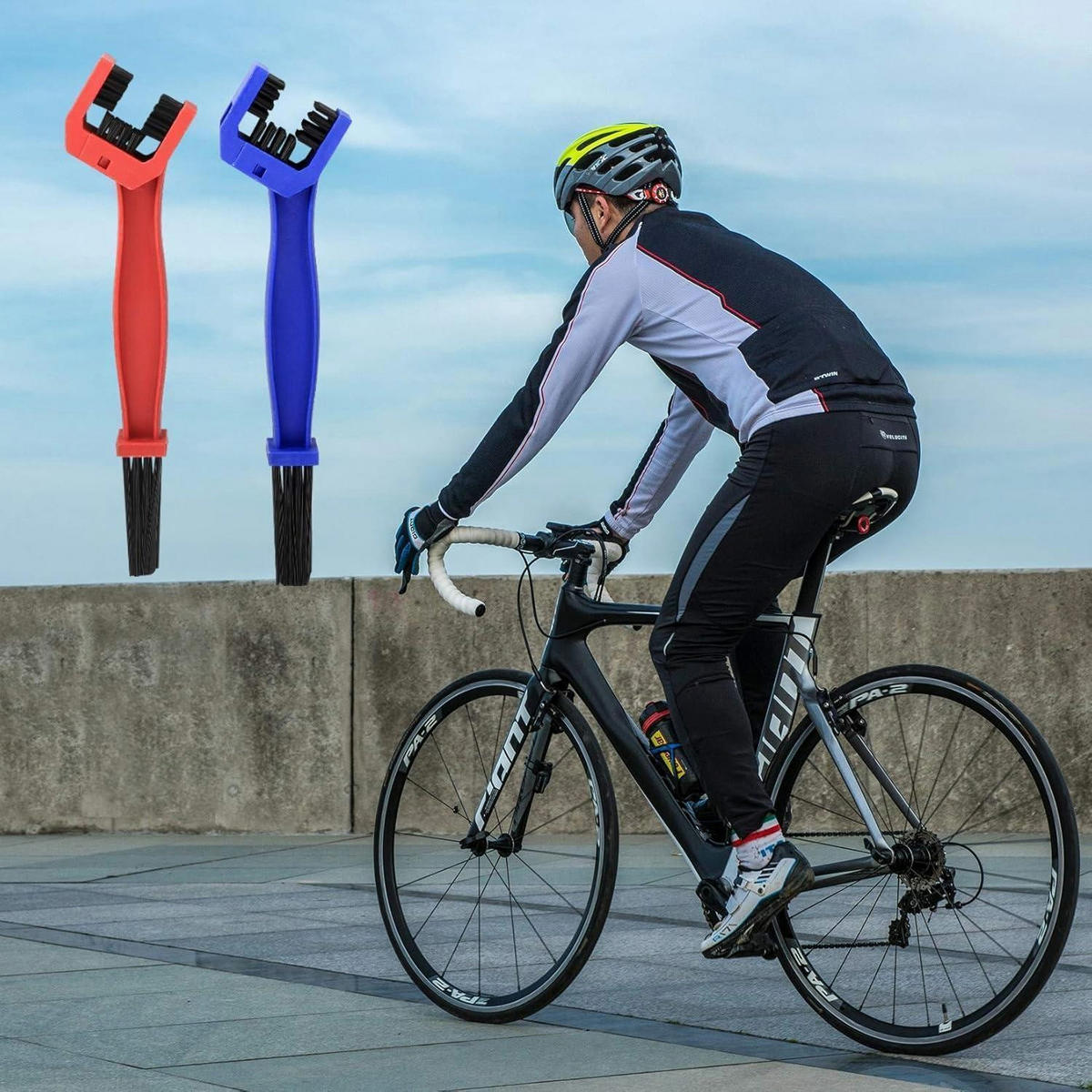 REINIGUNGSBÜRSTEN Set 7-teilig für Fahrrad und Motorrad - Multicolor, Kunststoff (6/5/24.5cm)