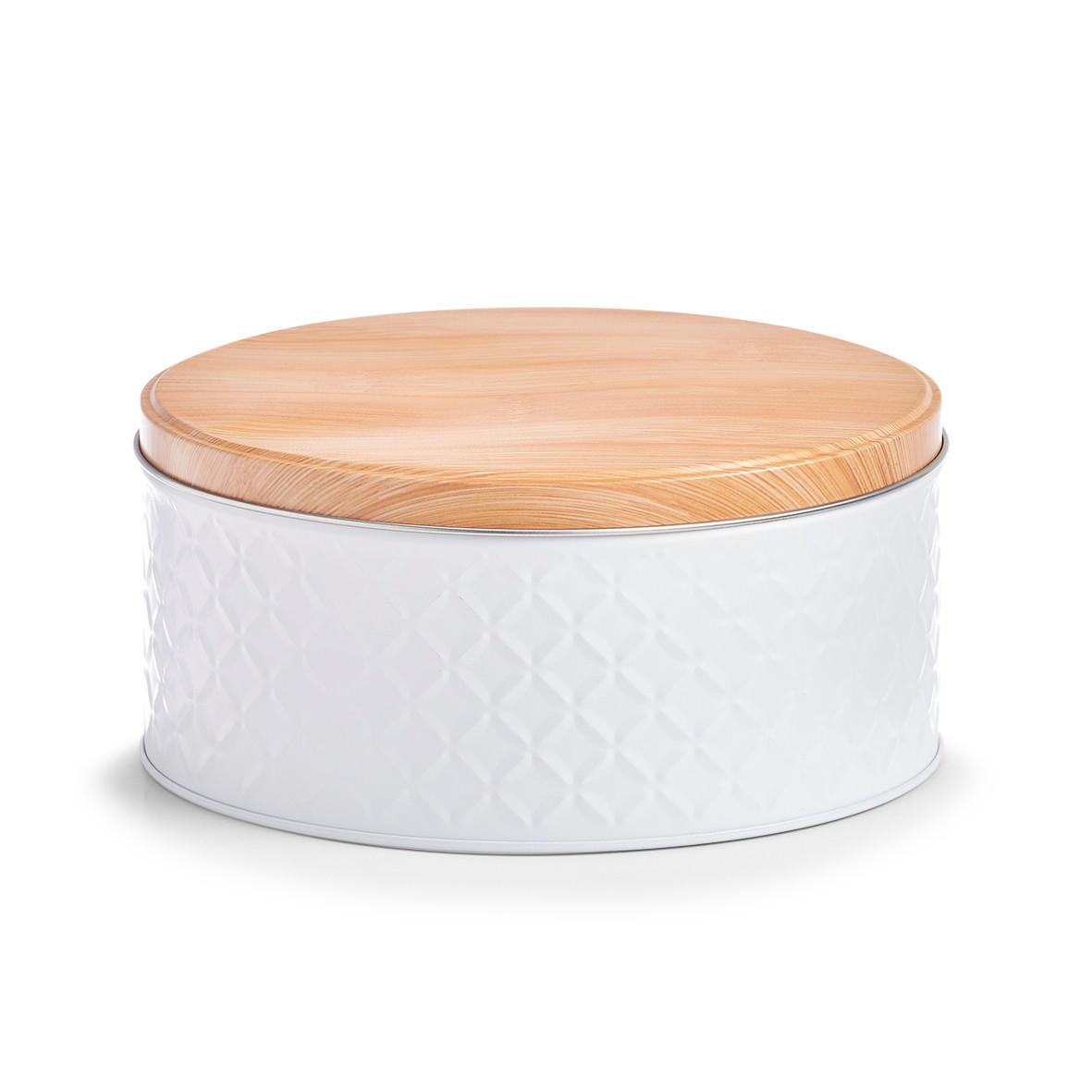 VORRATSDOSE Scandi, weiß - Ø 20cm x 9,3cm - Weiß, Metall (20/9.3/20cm) - Zeller Present
