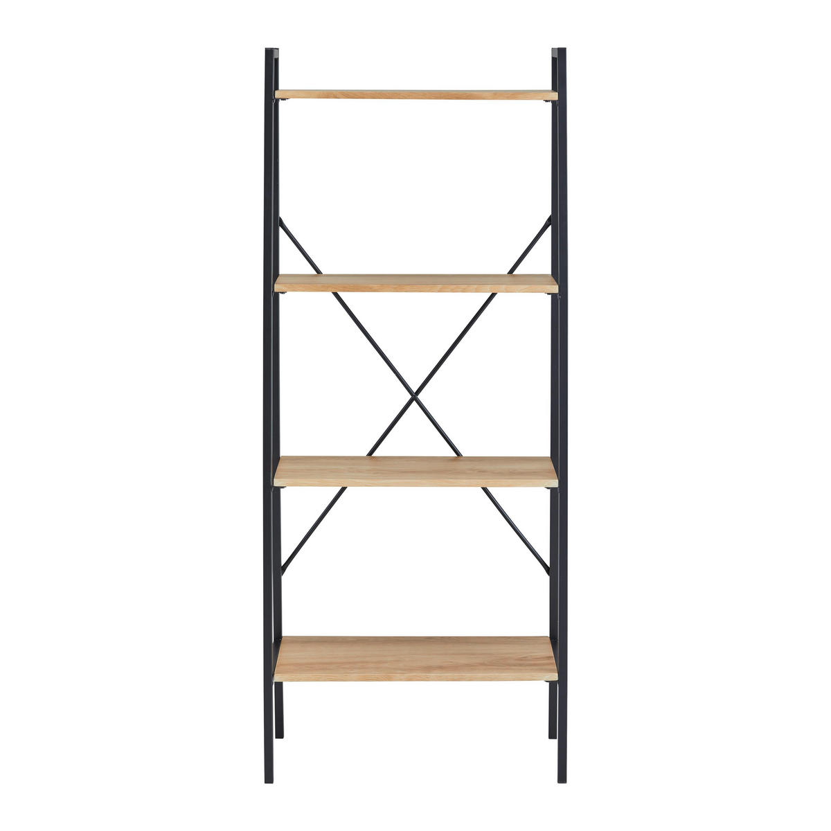 STANDREGAL Giorgia ca. 60 /148 cm Naturfarben/Schwarz MDF - Naturfarben, Holz (60/148/32cm)