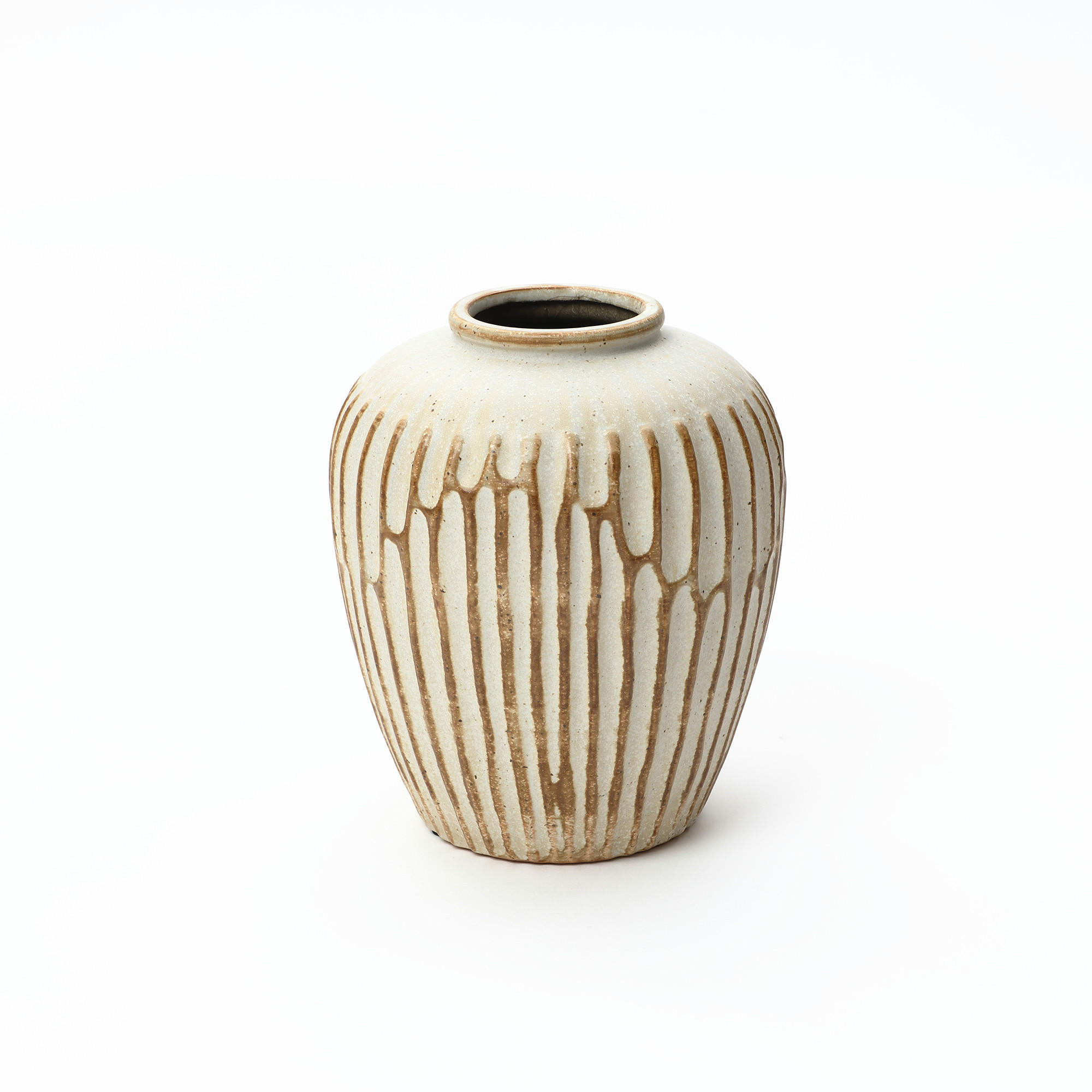 CERAMIC vase vintage look,beige,H 23.5cm - Beige, Keramik (23.5cm) - Hometopia