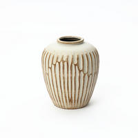 CERAMIC vase vintage look,beige,H 23.5cm - Beige, Keramik (23.5cm) - Hometopia