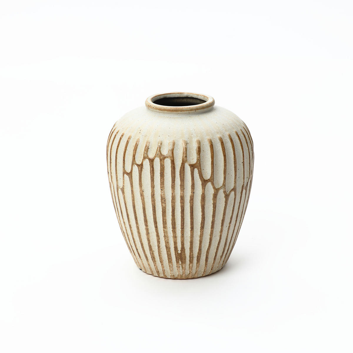 CERAMIC vase vintage look,beige,H 23.5cm - Beige, Keramik (23.5cm) - Hometopia