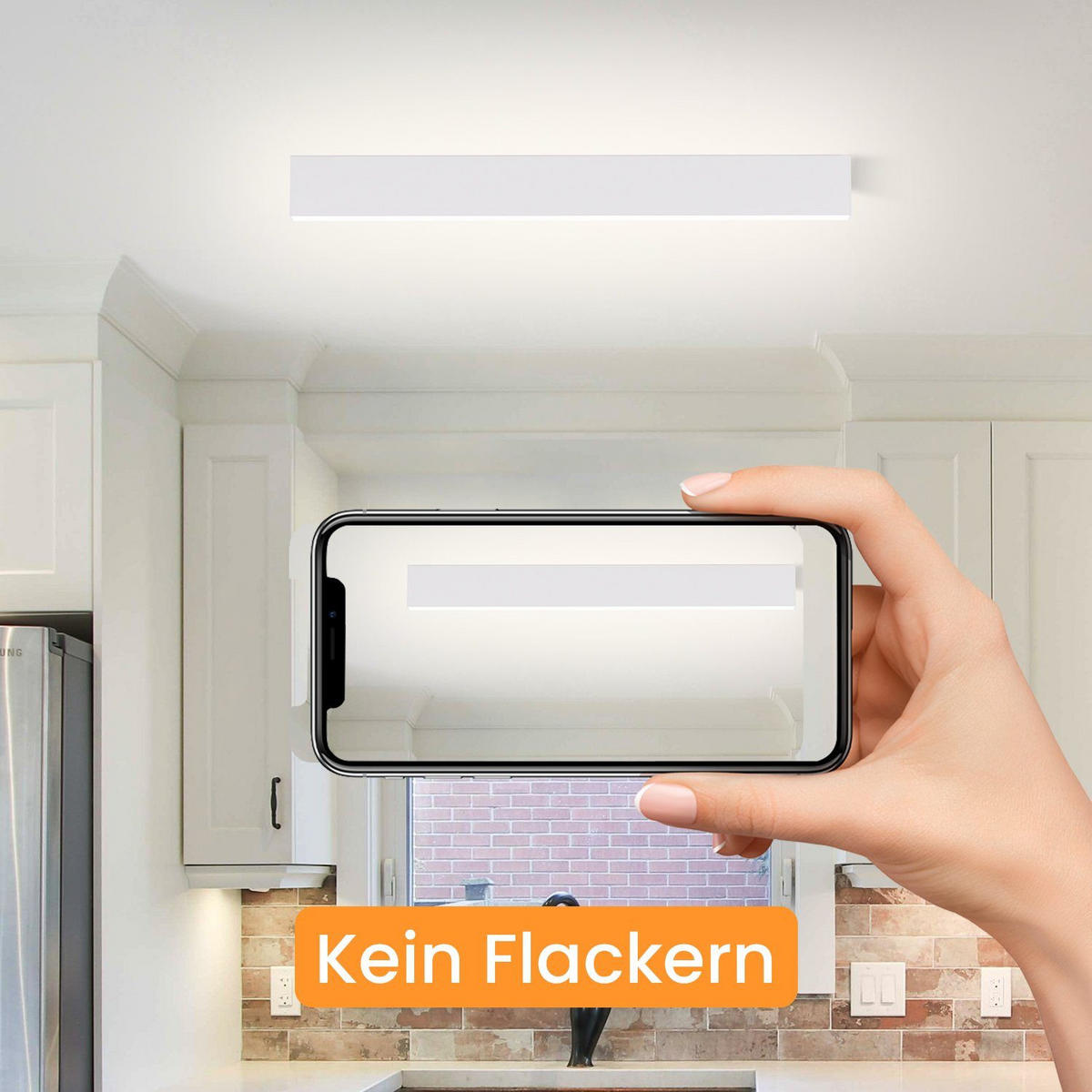 LED-DECKENLEUCHTE Werner 54/4/6 cm - Weiß, Metall (54/4/6cm) - Nettlife