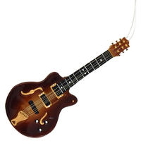 CHRISTBAUMSCHMUCK Western-Gitarre Braun 17cm (Glas / 1 Stk.) - Braun, Glas (7/17/2cm) - Krebs Glas Lauscha