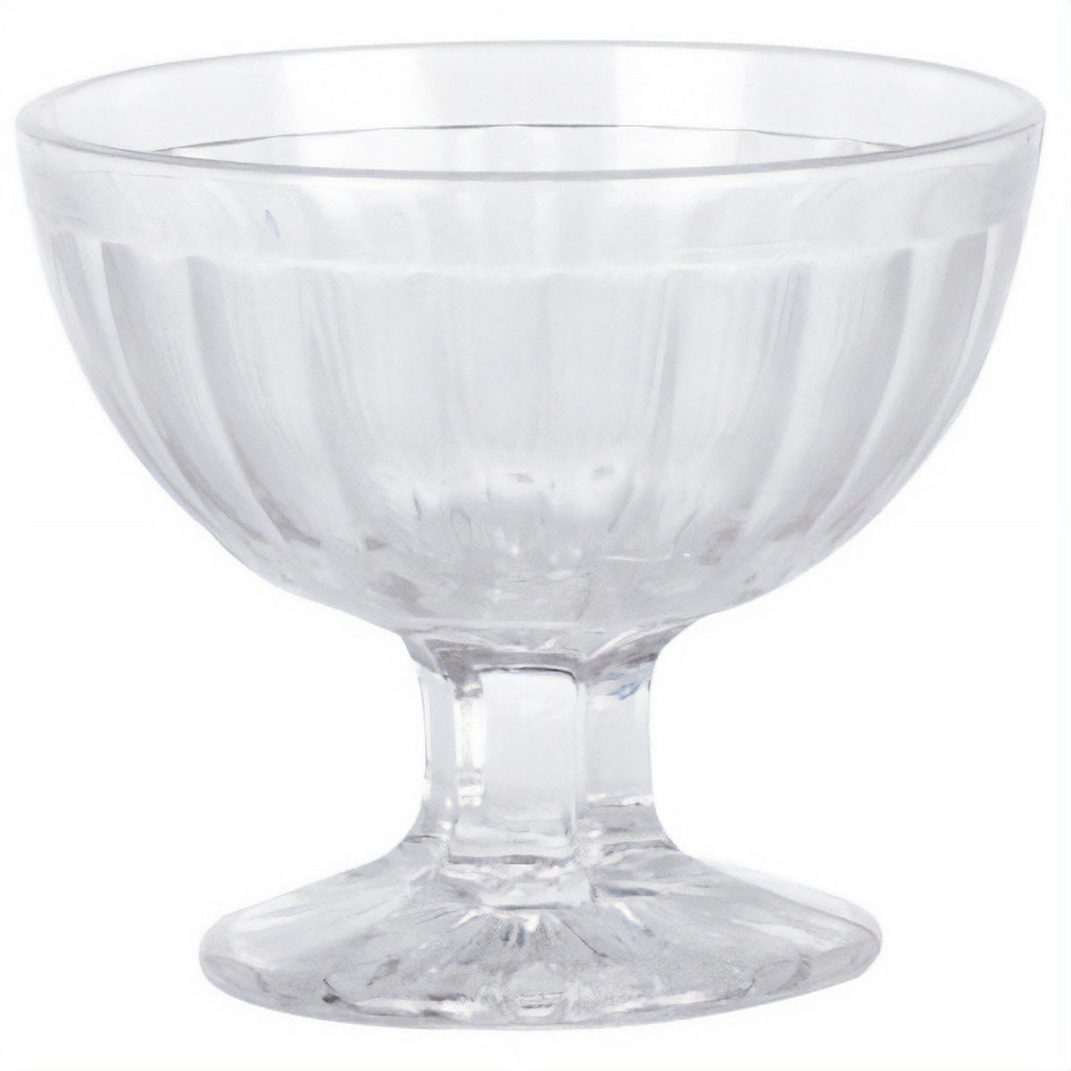 EISBECHER Stripe 200 ml 3er-Set - Transparent, Glas (10cm) - Excellent Houseware