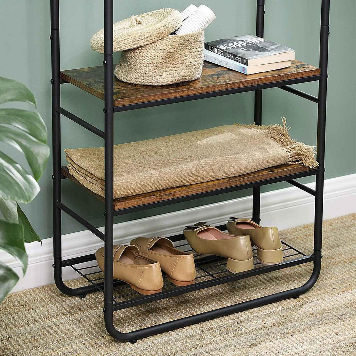 GARDEROBE - Braun, Metall (30/8/92cm) - Hansiro