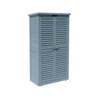 GARTENSCHRANK - GARTENTRUHE space Blau - Blau, Holz (38/148/87cm) - Habitat Garten