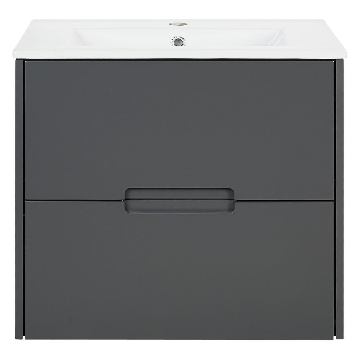 WASCHTISCHKOMBI 60 cm Grau - Grau, Holz/Keramik (61/54/47cm) - Homestyle4u