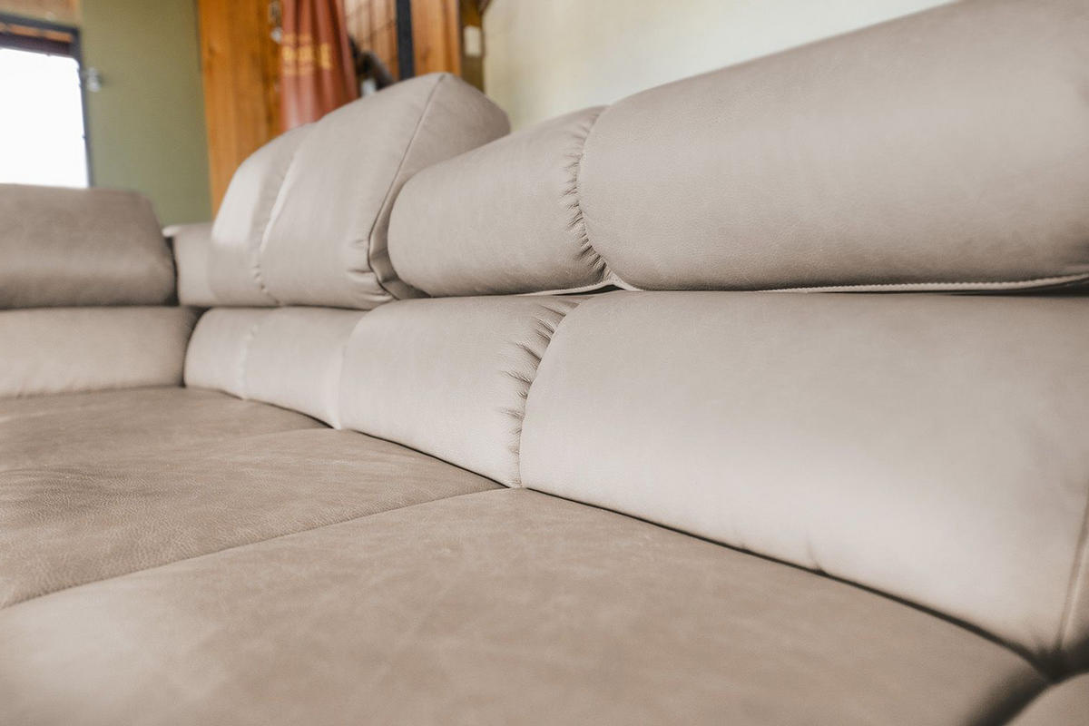ECKSOFA NELSON Grau Leder - Schwarz/Grau, Leder/Metall (321/216cm) - KAWOLA