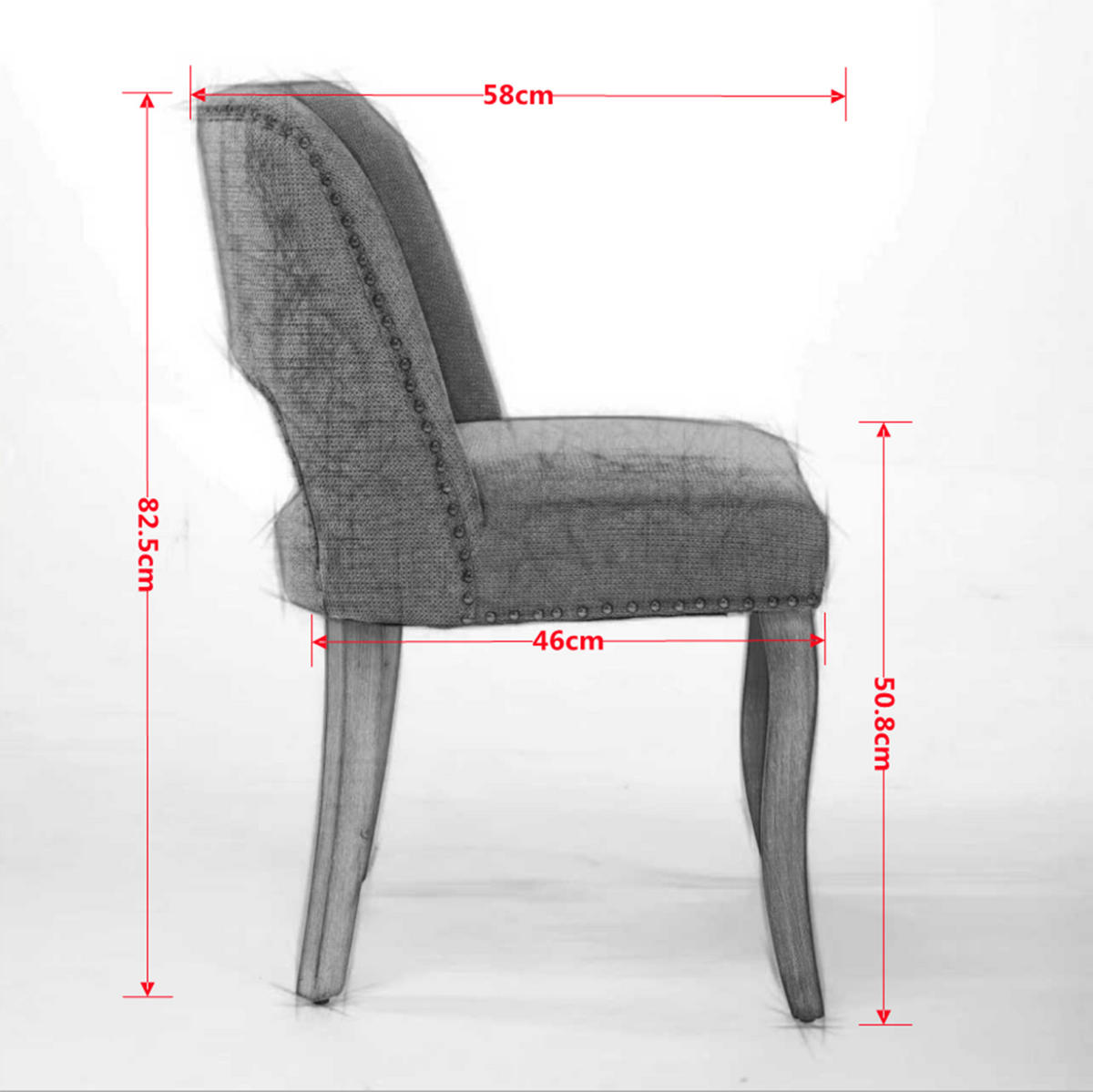 ESSZIMMERSTUHL mit Polsterung Chenille Beige 2er-Set - Beige, Holz (51/82.5/58cm) - Meubliv