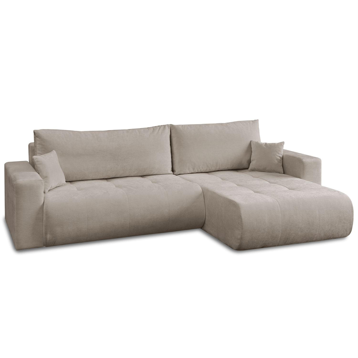 ECKSOFA CLOUD II XL mit Schlaffunktion Vibe 08 - Beige, Textil (280/152cm) - Lookway