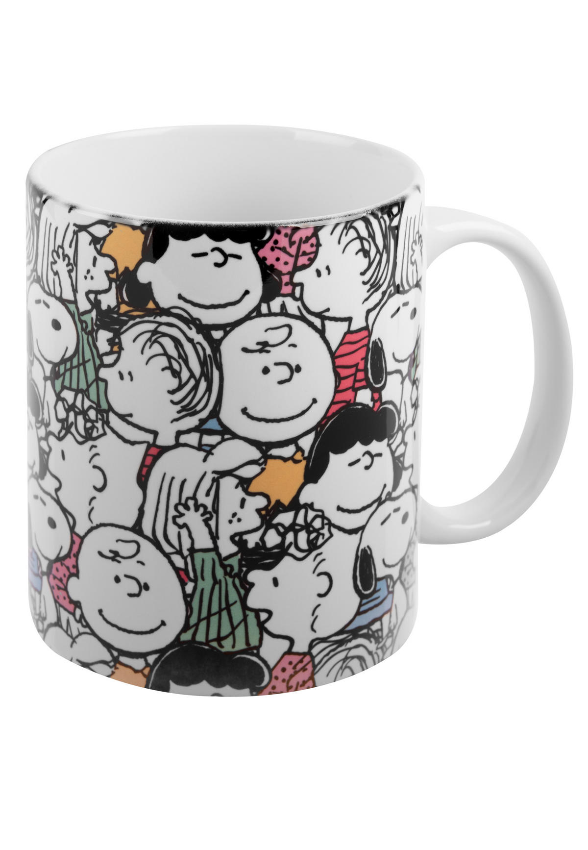KAFFEEBECHER The Peanuts Snoopy Faces Mehrfarbig 320 ml - Multicolor, Keramik (0.32L) - United Labels