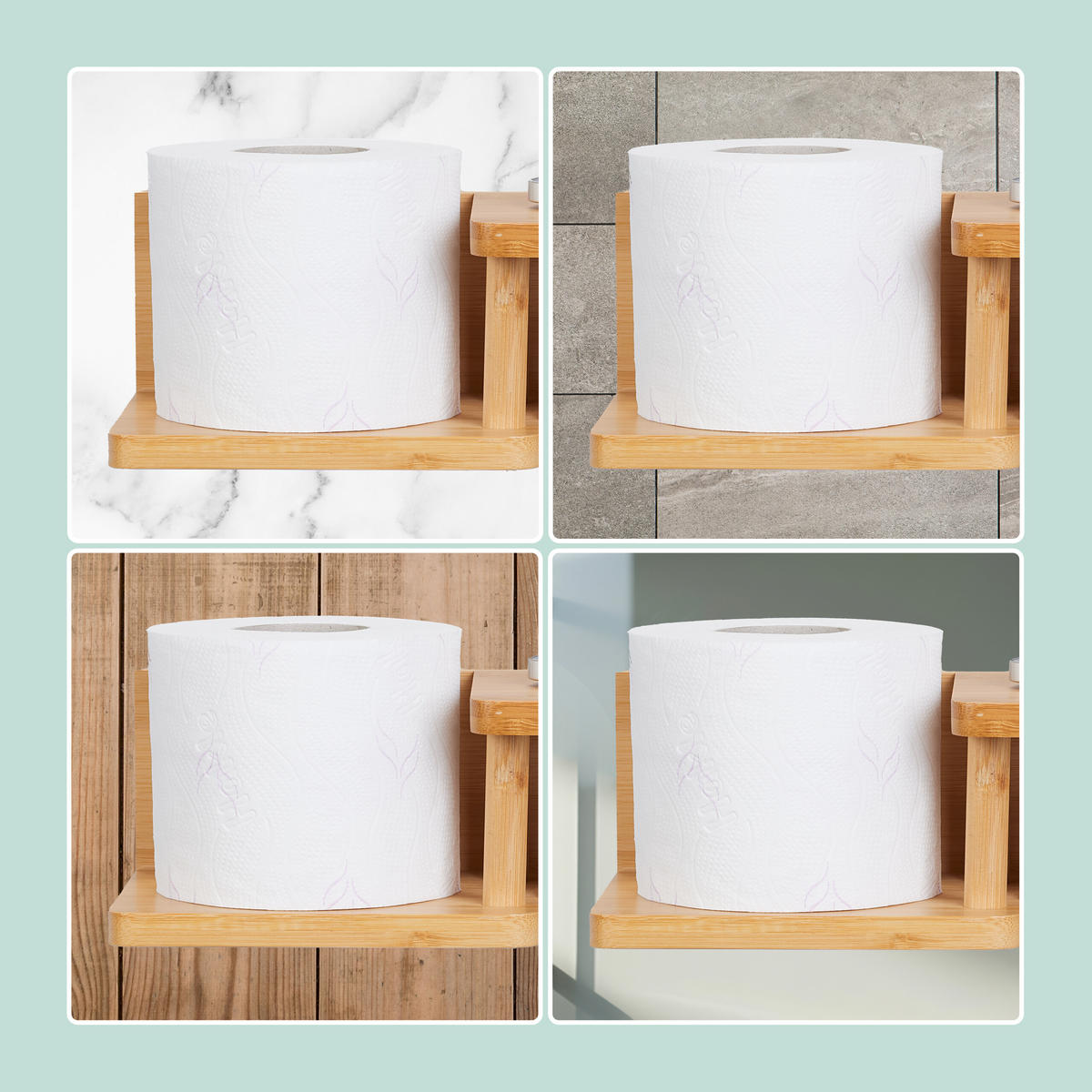 TOILETTENPAPIERHALTER - Hellbraun, Holz (31/9/12.5cm) - Relaxdays