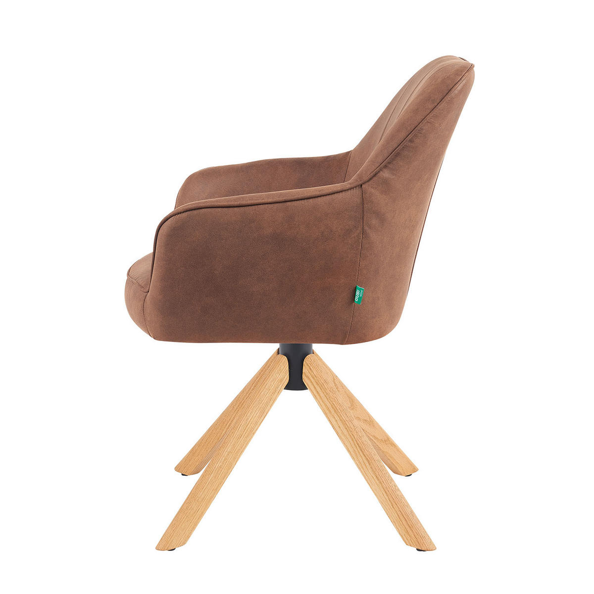ARMLEHNSTUHL Mika-Levi - Honigeiche/Braun, Eichenholz/Holz (60/87/65cm) - DUBI Möbel