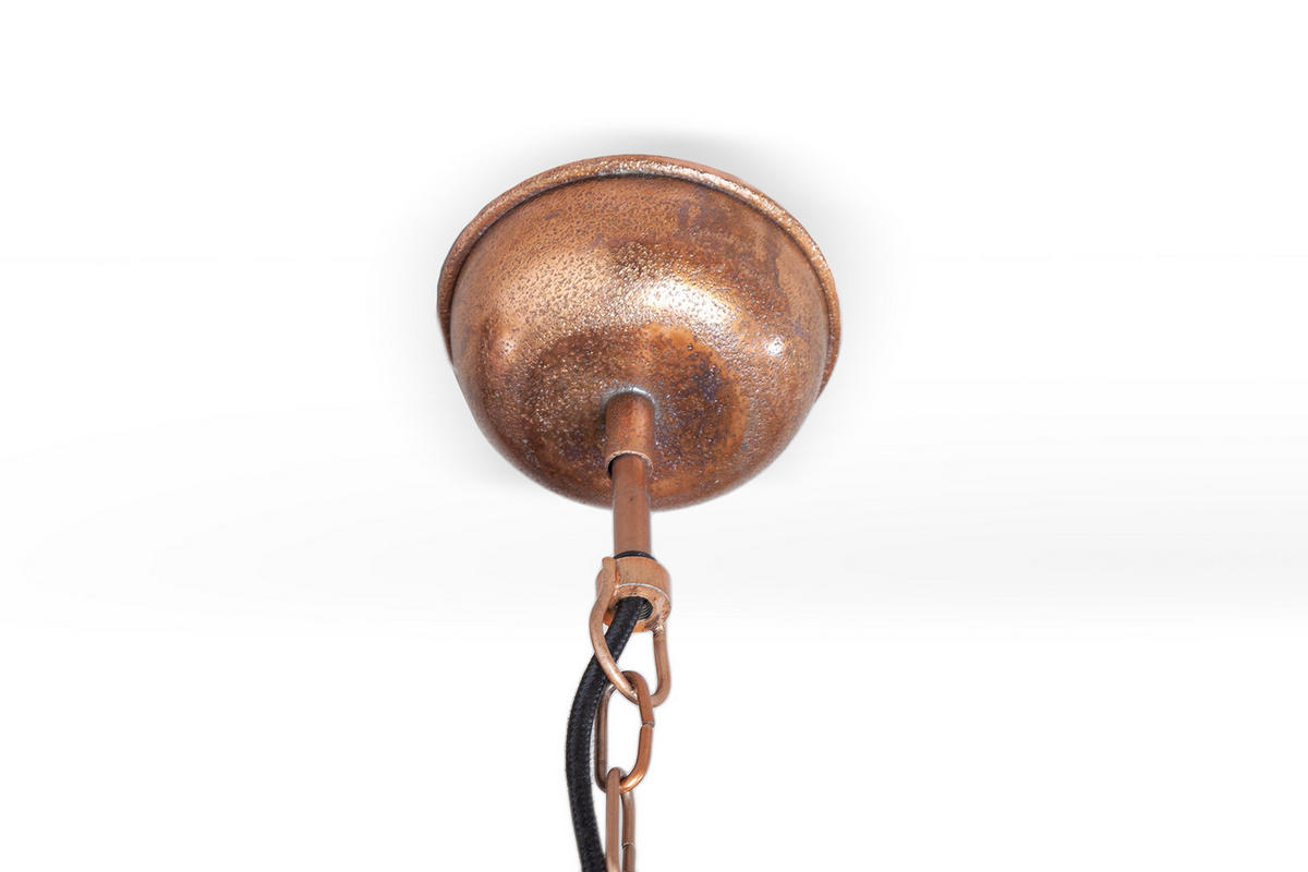 HÄNGELEUCHTE INDUSTRIAL Metall Kupfer 45 cm - Kupferfarben, Metall (29/29/45cm) - riess-ambiente