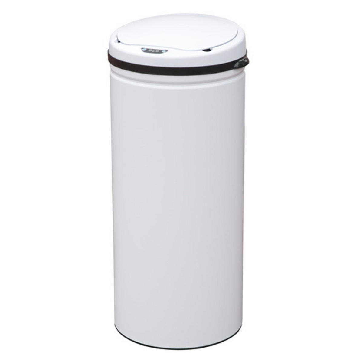 SENSORMÜLLEIMER 50L - Weiß, Metall (32/81/32cm) - SVITA