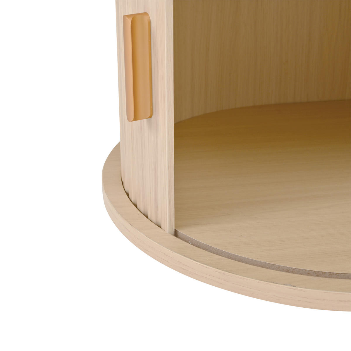 LOWBOARD DE-40377 2 Rattan-Schubladen mit Schiebetüren Holzfarbe - Naturfarben, Holzwerkstoff (170/40/40cm) - ComfortXL