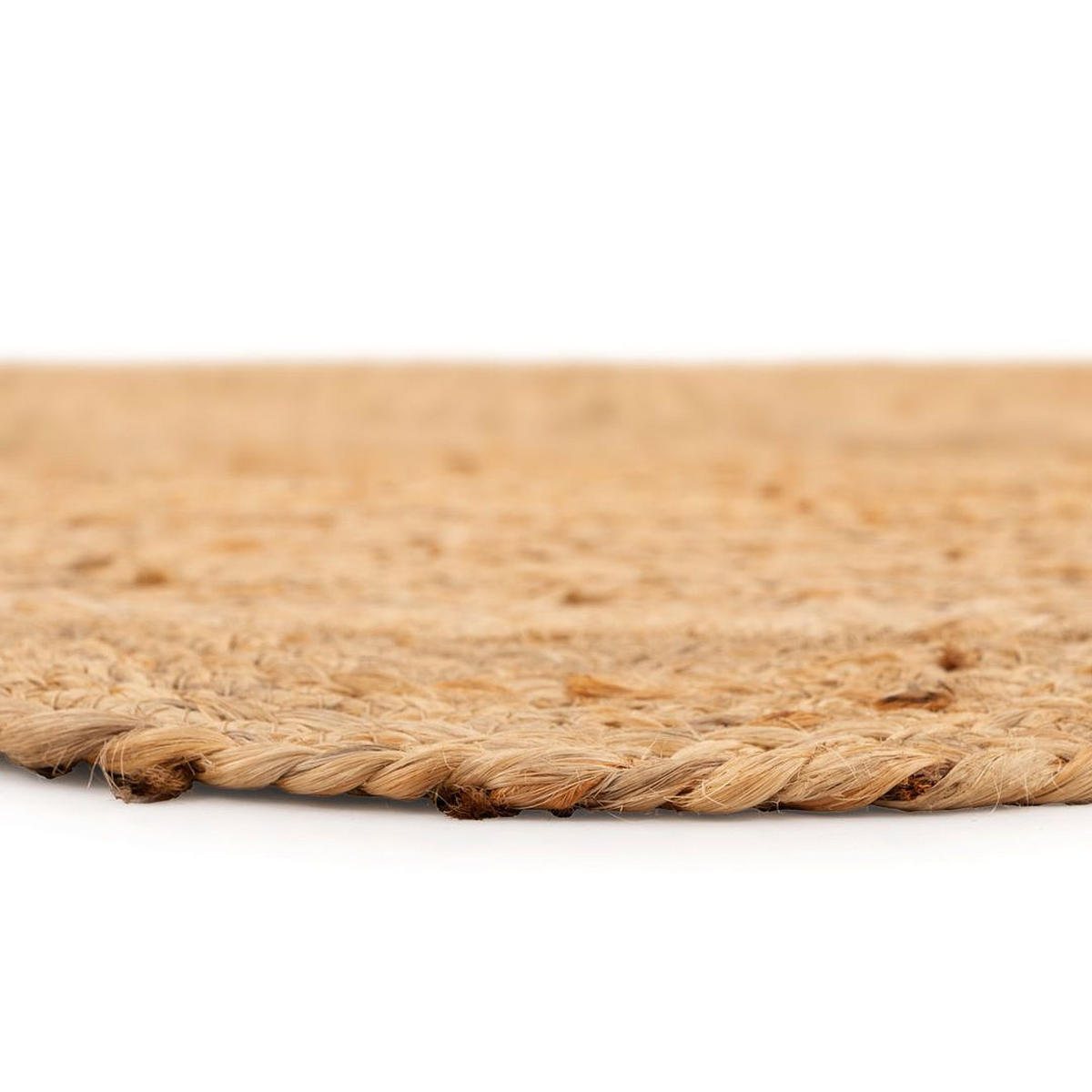 JUTETEPPICH Jute Braided Casper Beige - Beige, Textil (191/279cm) - Kukoon Rugs